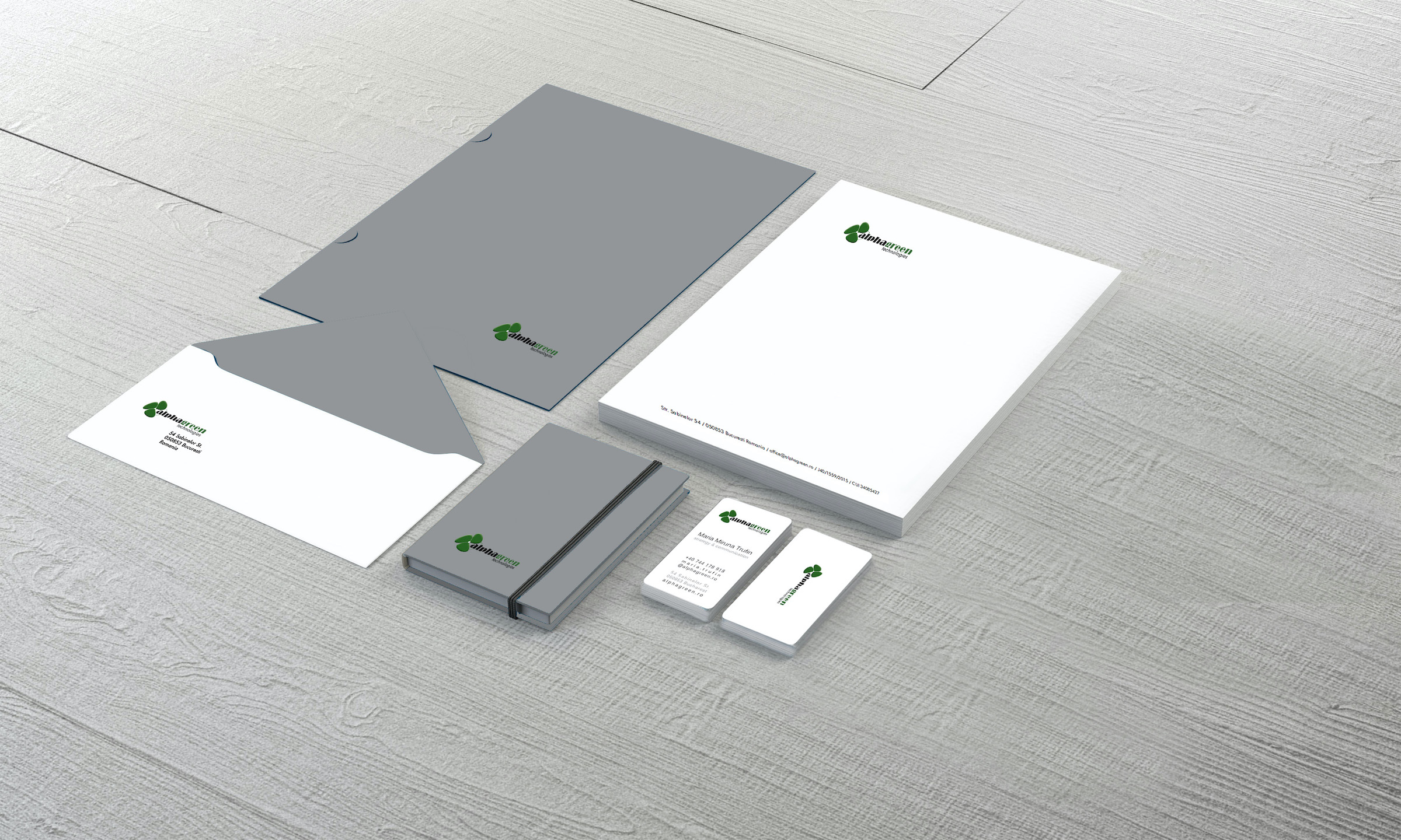 AlphaGreen brand identity