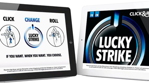 Lucky Strike in-store communication