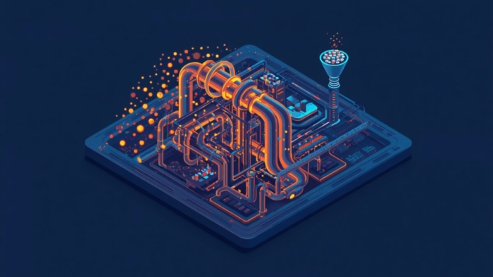 Real-time data architecture pipeline vs batch processing illustration
